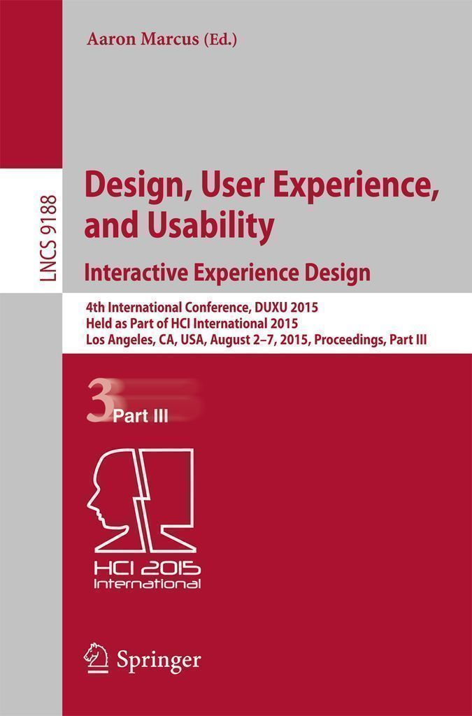 Cover image for Design, User Experience, and Usability: Interactive Experience Design