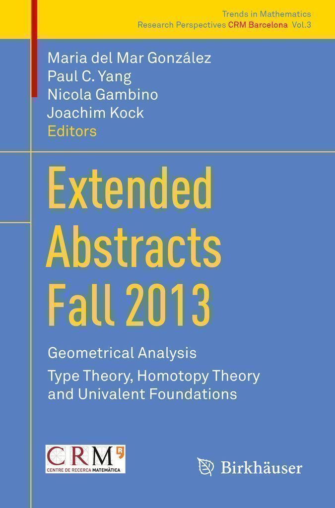 Cover image for Extended Abstracts Fall 2013