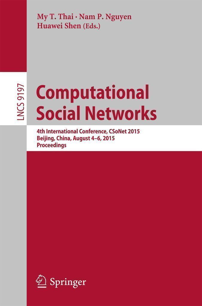 Cover image for Computational Social Networks