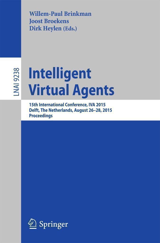 Cover image for Intelligent Virtual Agents