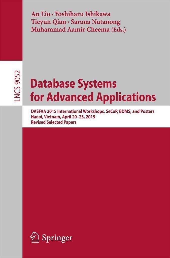 Cover image for Database Systems for Advanced Applications
