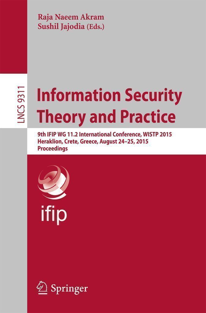 Cover image for Information Security Theory and Practice