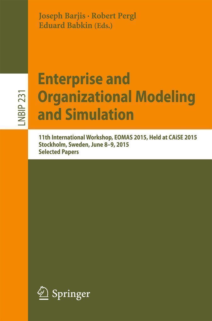 ISBN 9783319246260 product image for Enterprise and Organizational Modeling and Simulation | upcitemdb.com