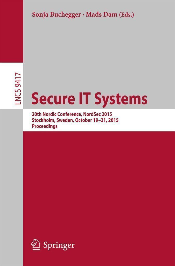 Cover image for Secure IT Systems
