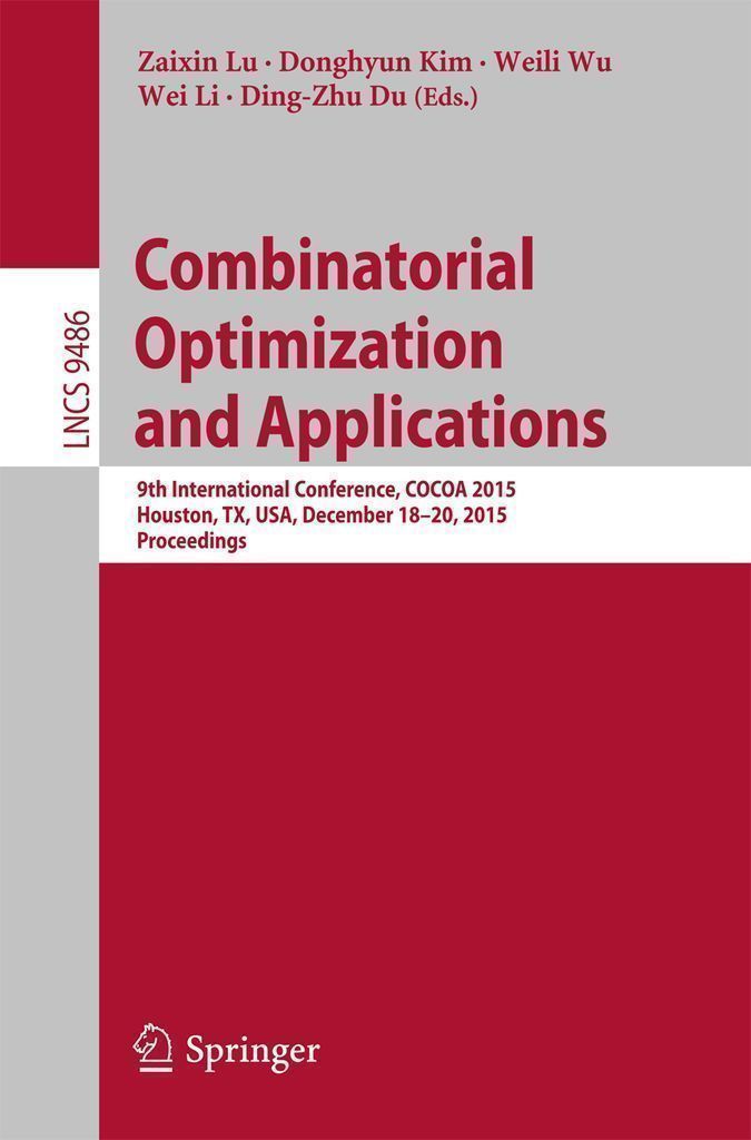 Cover image for Combinatorial Optimization and Applications