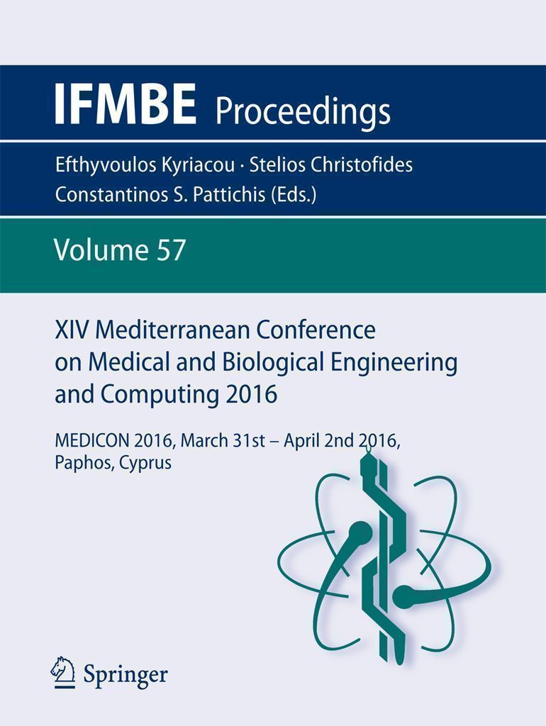 Cover image for XIV Mediterranean Conference on Medical and Biological Engineering and Computing 2016