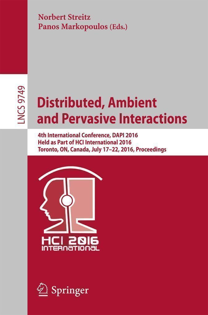 Cover image for Distributed, Ambient and Pervasive Interactions