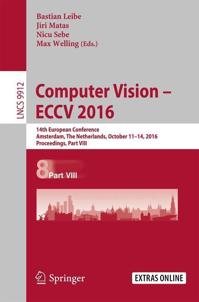Cover image for Computer Vision  ECCV 2016
