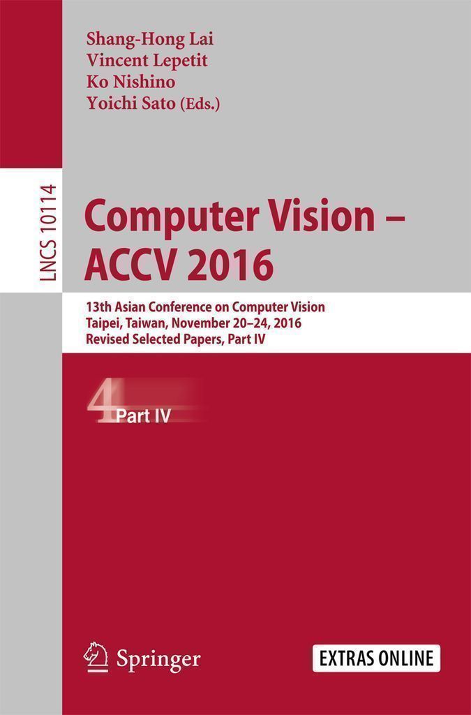 Cover image for Computer Vision   ACCV 2016