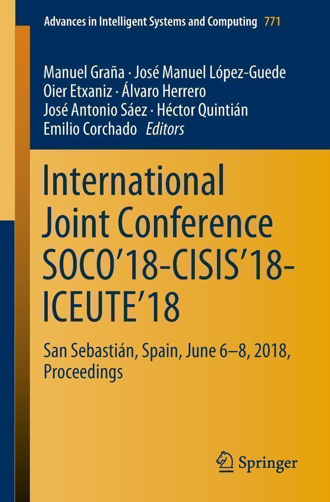 Cover image for International Joint Conference SOCO18-CISIS18-ICEUTE18