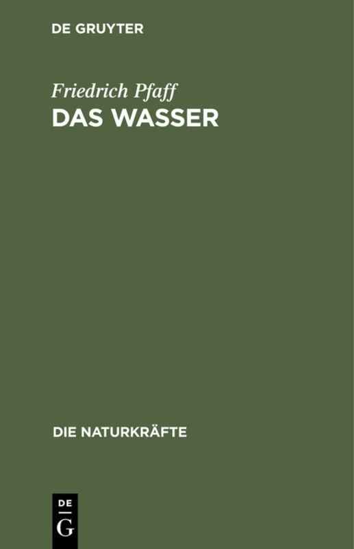 Cover image for Das Wasser