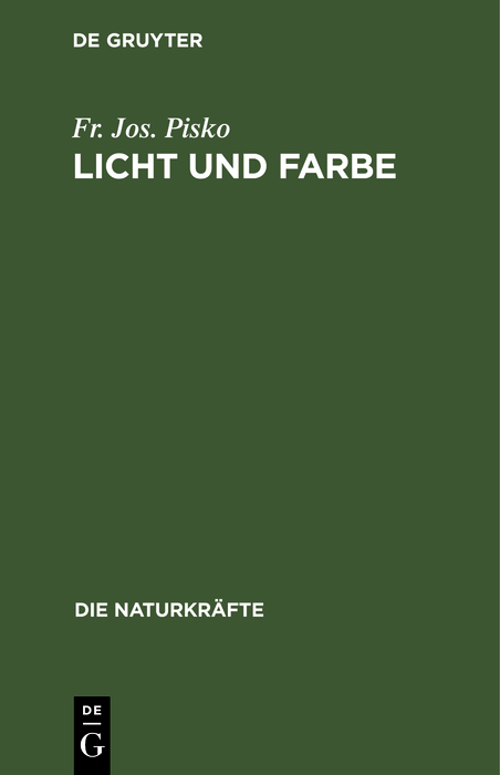 Cover image for Licht und Farbe