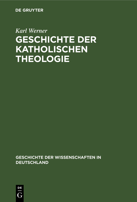 Cover image for Geschichte der katholischen Theologie