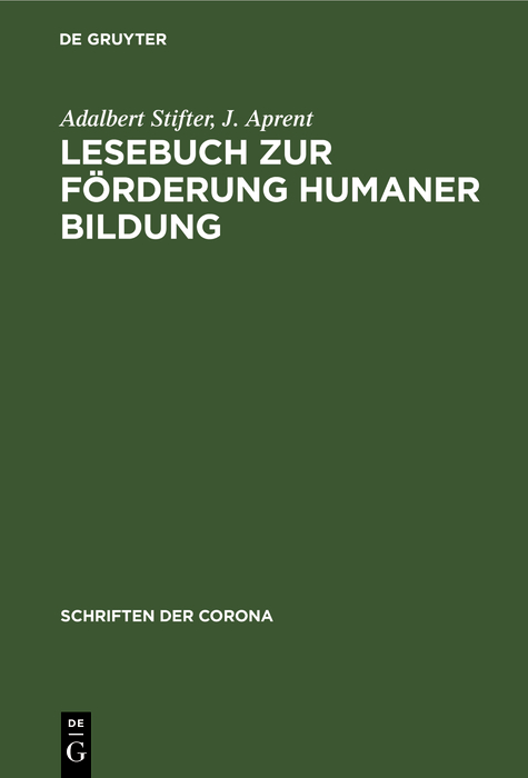 Cover image for Lesebuch zur Forderung Humaner Bildung