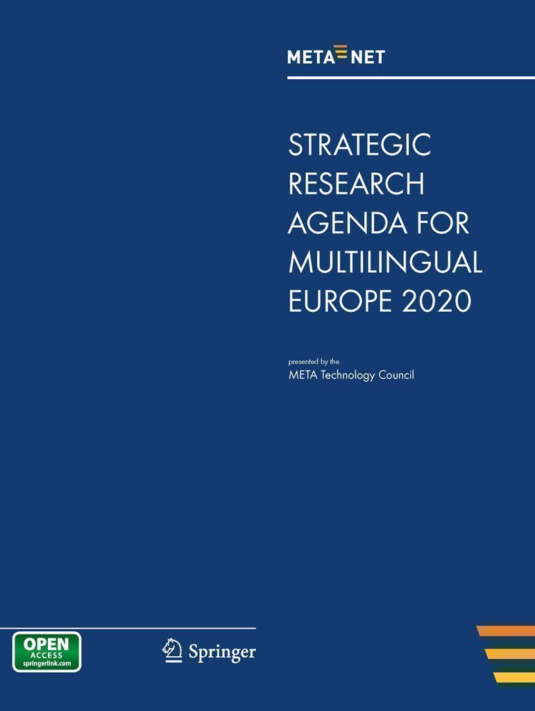 Cover image for META-NET Strategic Research Agenda for Multilingual Europe 2020