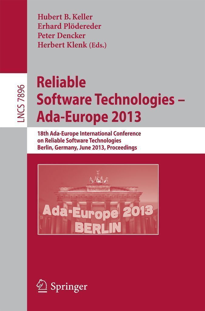 Cover image for Reliable Software Technologies -- Ada-Europe 2013