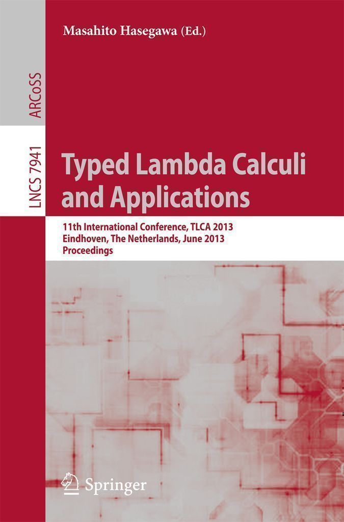 Cover image for Typed Lambda Calculi and Applications