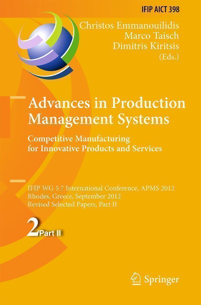 Cover image for Advances in Production Management Systems. Competitive Manufacturing for Innovative Products and Services