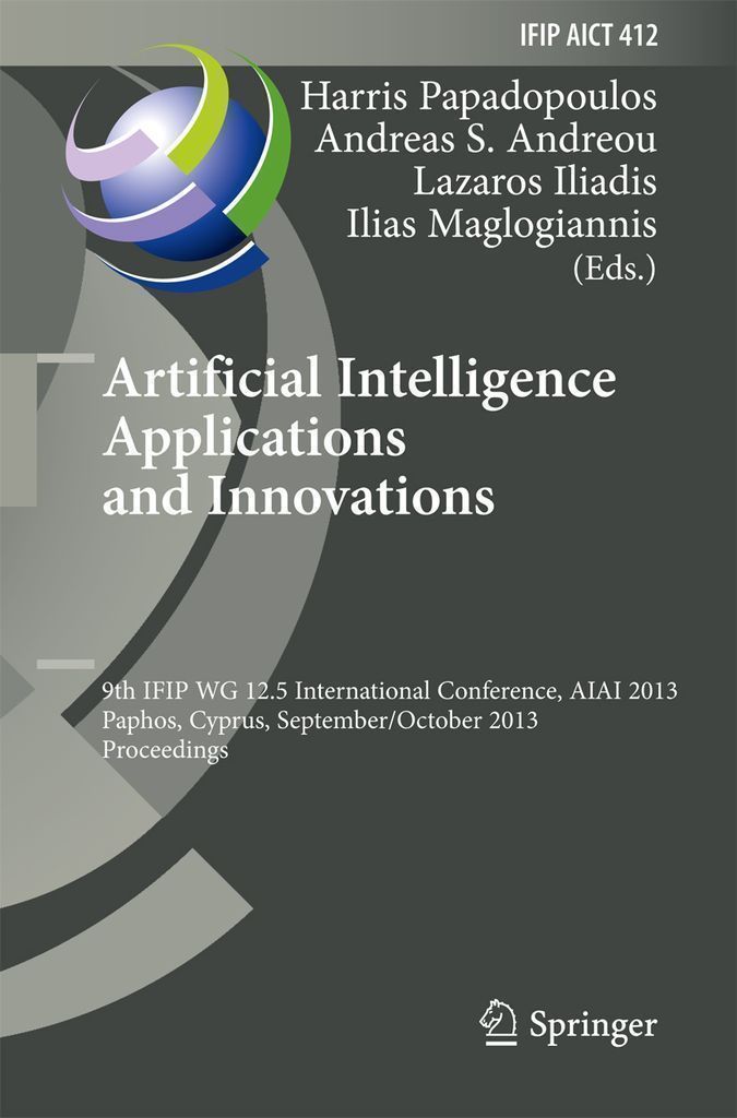 Cover image for Artificial Intelligence Applications and Innovations
