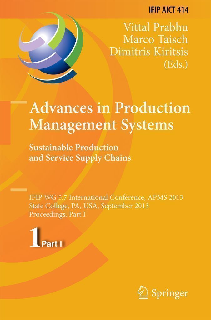Cover image for Advances in Production Management Systems. Sustainable Production and Service Supply Chains