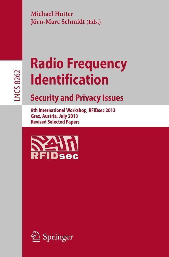 Cover image for Radio Frequency Identification: Security and Privacy Issues