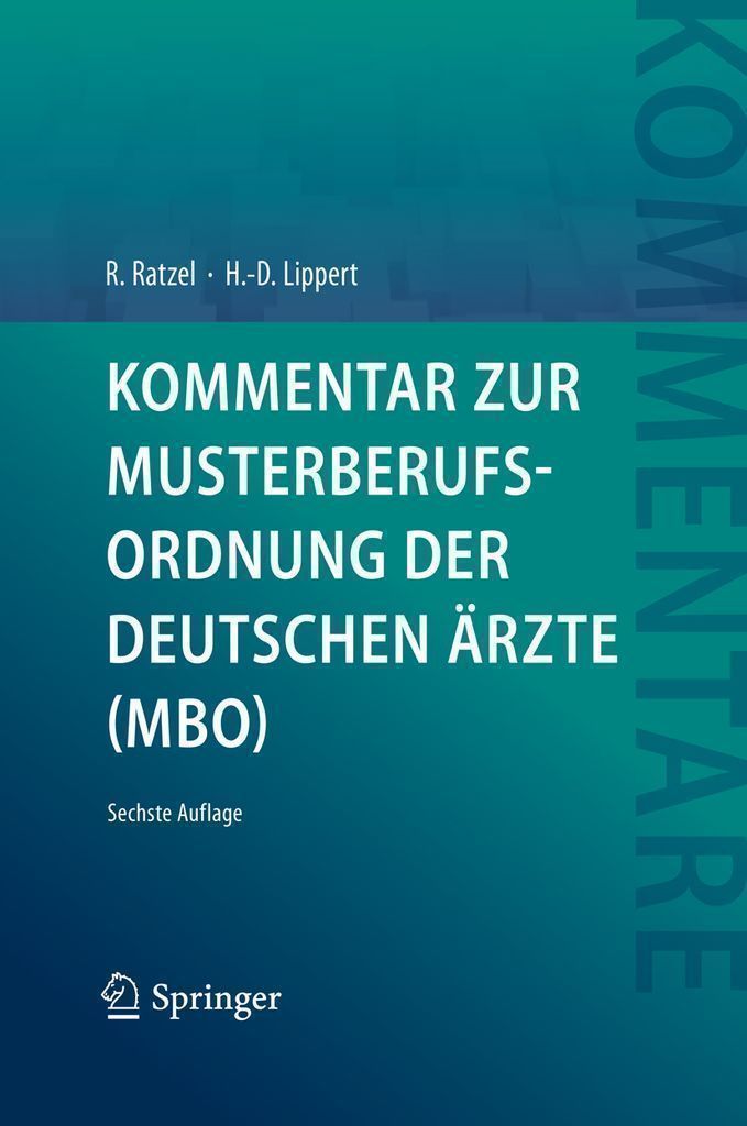 Cover image for Kommentar zur Musterberufsordnung der deutschen Arzte (MBO)