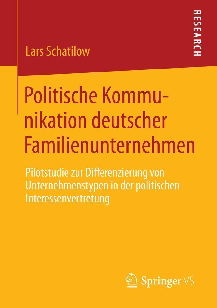 Cover image for Politische Kommunikation deutscher Familienunternehmen