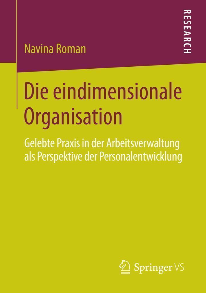 Cover image for Die eindimensionale Organisation