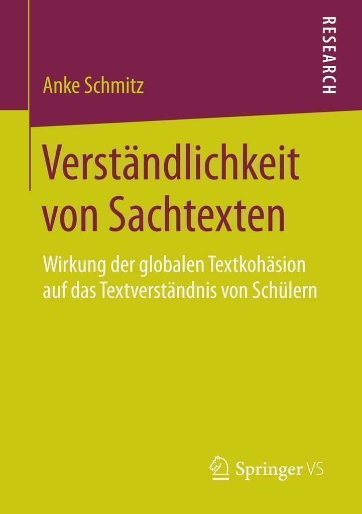 Cover image for Verstandlichkeit von Sachtexten