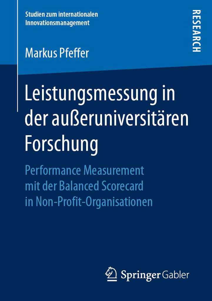 Cover image for Leistungsmessung in der aueruniversitaren Forschung