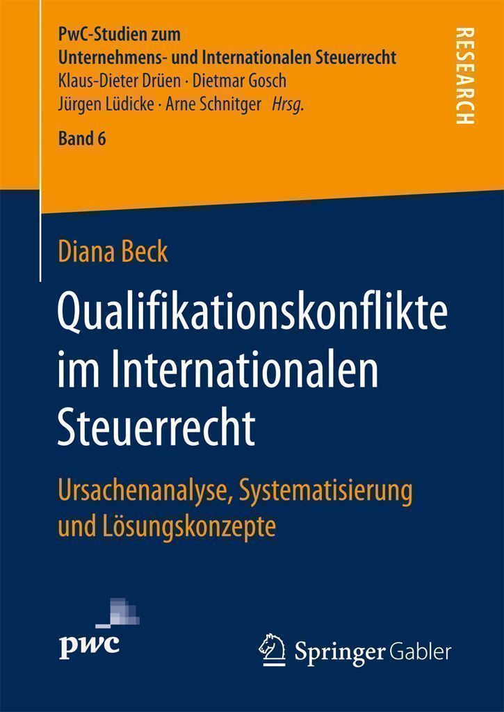 Cover image for Qualifikationskonflikte im Internationalen Steuerrecht