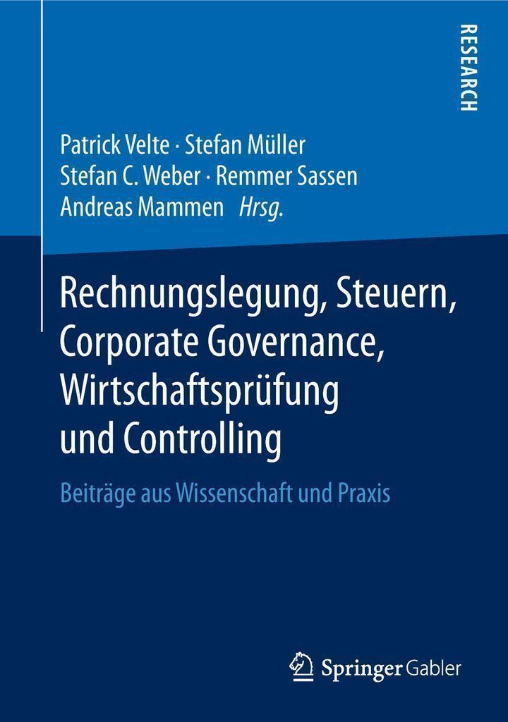 Cover image for Rechnungslegung, Steuern, Corporate Governance, Wirtschaftsprufung und Controlling