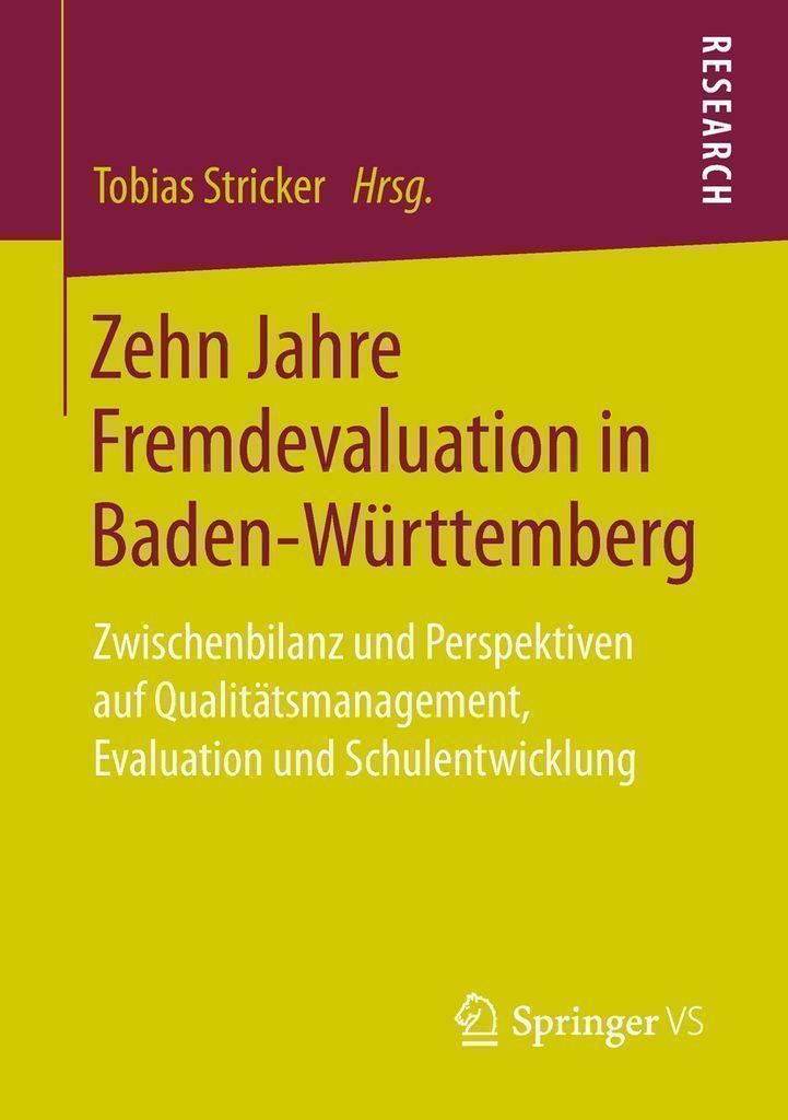 Cover image for Zehn Jahre Fremdevaluation in BadenWurttemberg