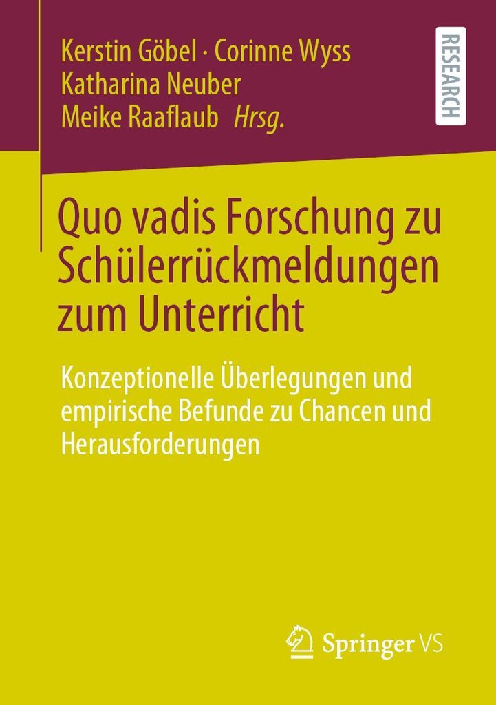 Cover image for Quo vadis Forschung zu Schulerruckmeldungen zum Unterricht