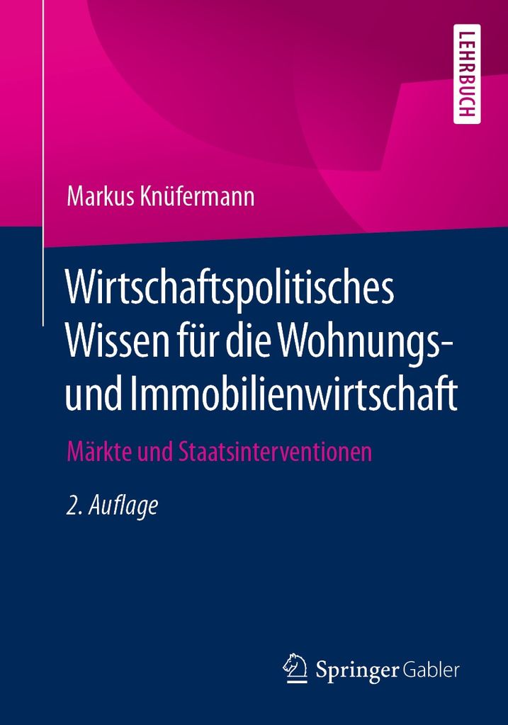 Cover image for Wirtschaftspolitisches Wissen fur die Wohnungs- und Immobilienwirtschaft