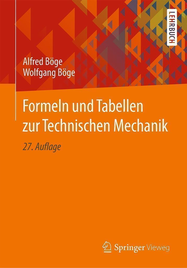 Cover image for Formeln und Tabellen zur Technischen Mechanik