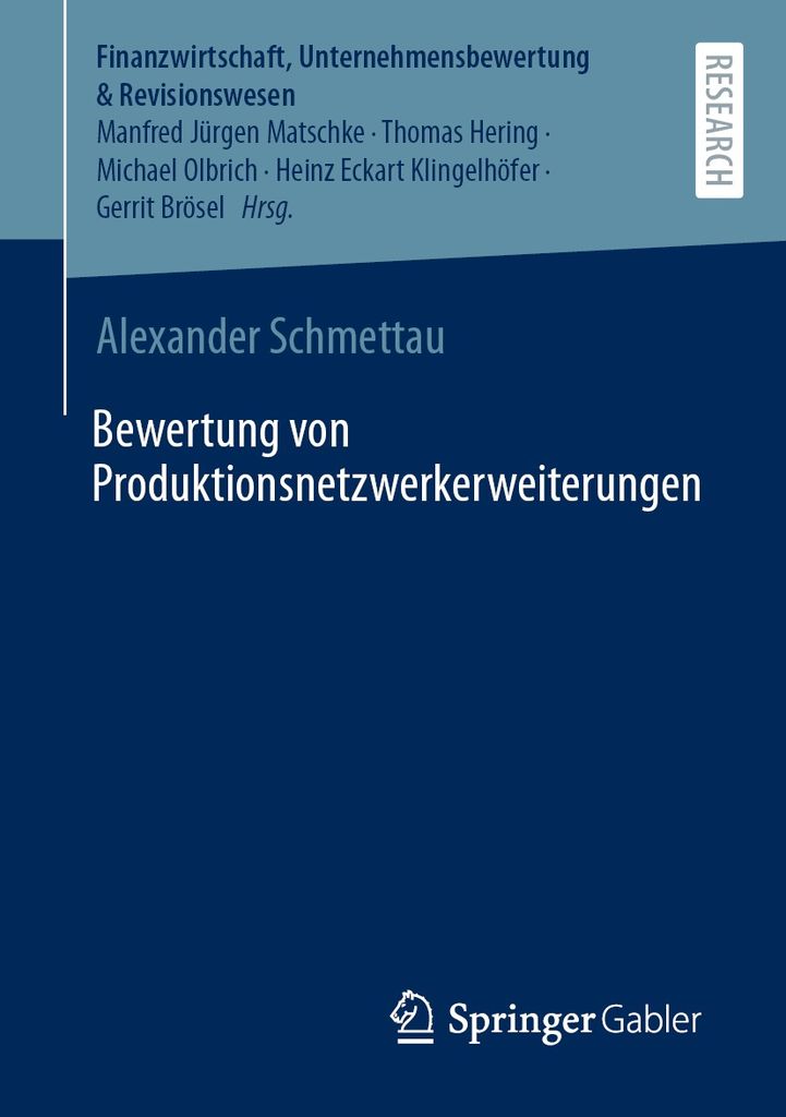Cover image for Bewertung von Produktionsnetzwerkerweiterungen