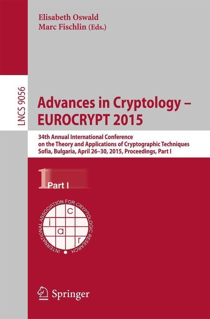Cover image for Advances in Cryptology  EUROCRYPT 2015