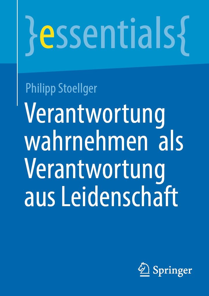 Cover image for Verantwortung wahrnehmen  als Verantwortung aus Leidenschaft