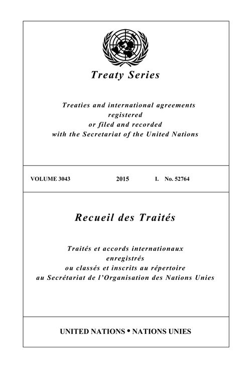 Cover image for Treaty Series 3043/Recueil des Traites 3043