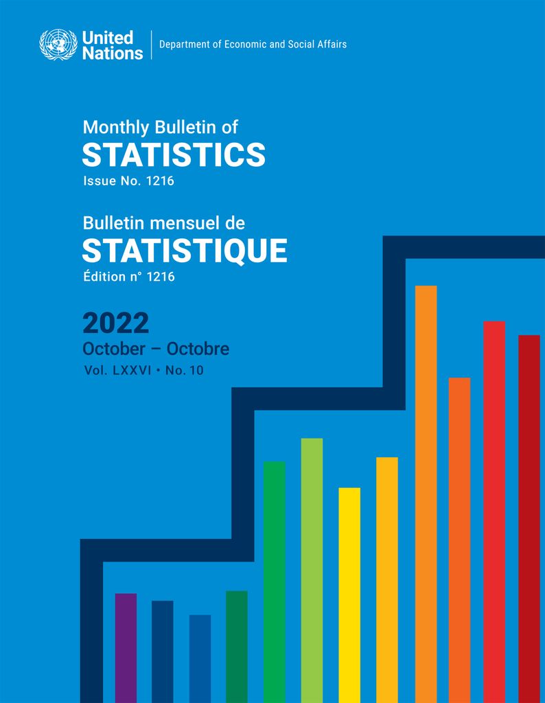 Cover image for Monthly Bulletin of Statistics, October 2022 / Bulletin mensuel de statistiques, octobre 2022