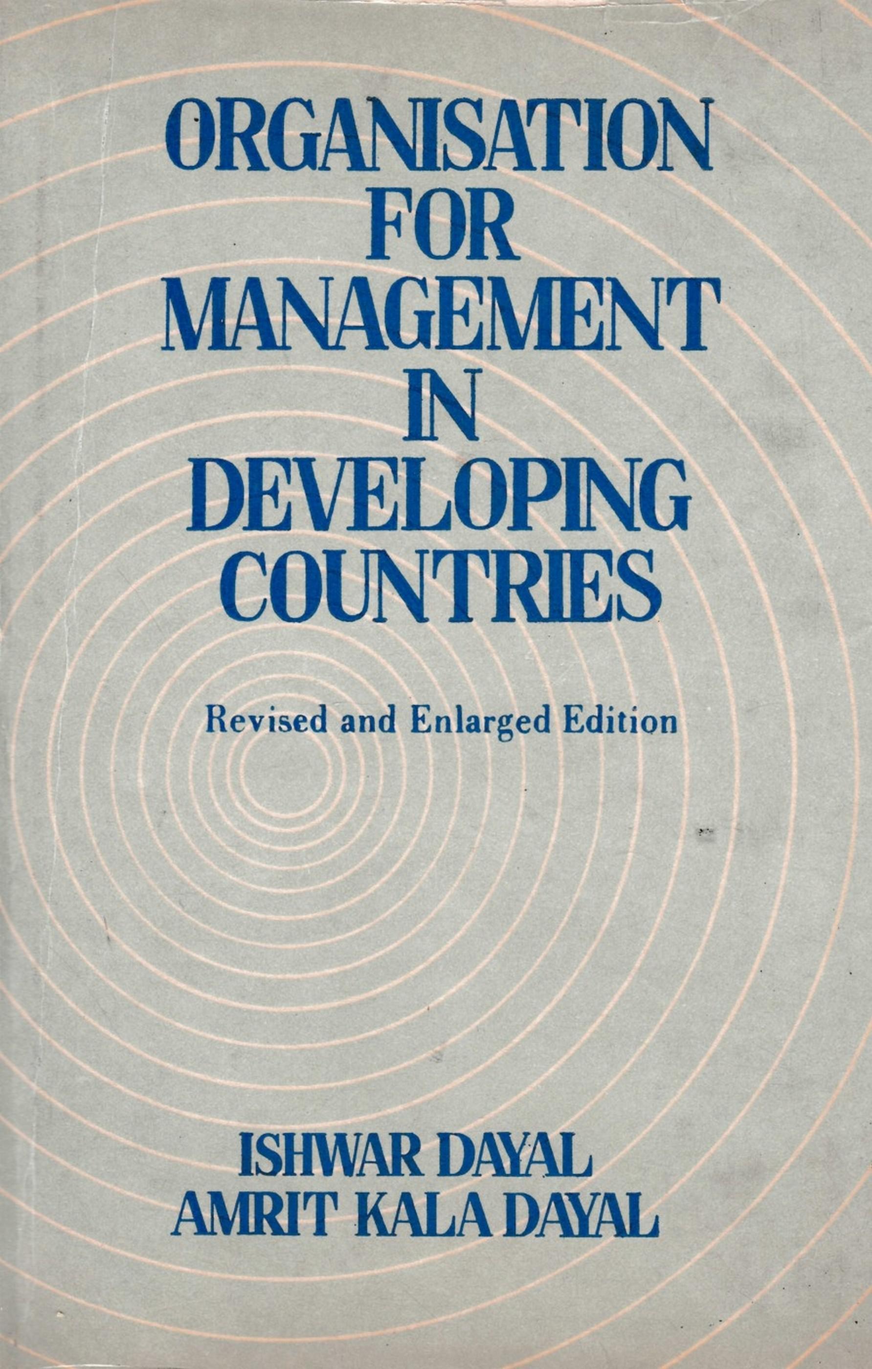 Cover image for Organisation For Management In Developing Countries