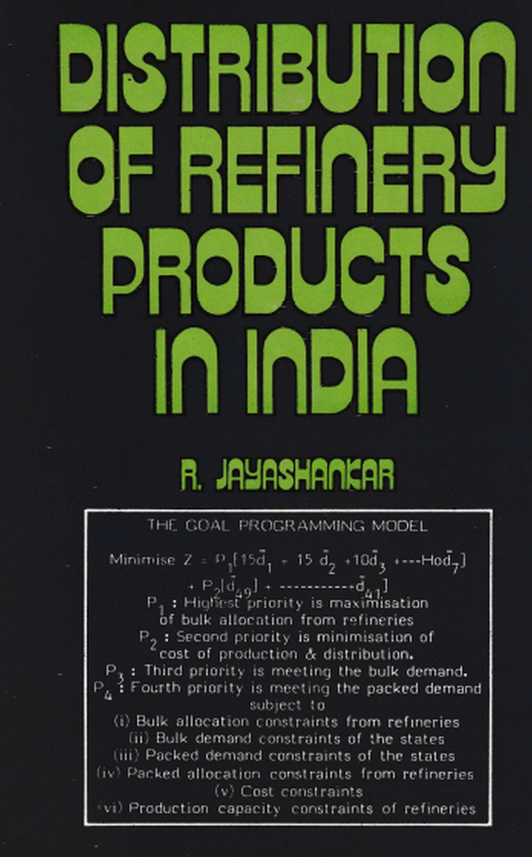Cover image for Distribution of Refinery Products in India