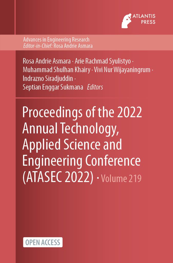 Cover image for Proceedings of the 2022 Annual Technology, Applied Science and Engineering Conference (ATASEC 2022)