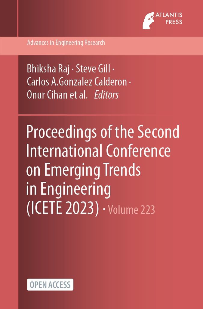 Cover image for Proceedings of the Second International Conference on Emerging Trends in Engineering (ICETE 2023)