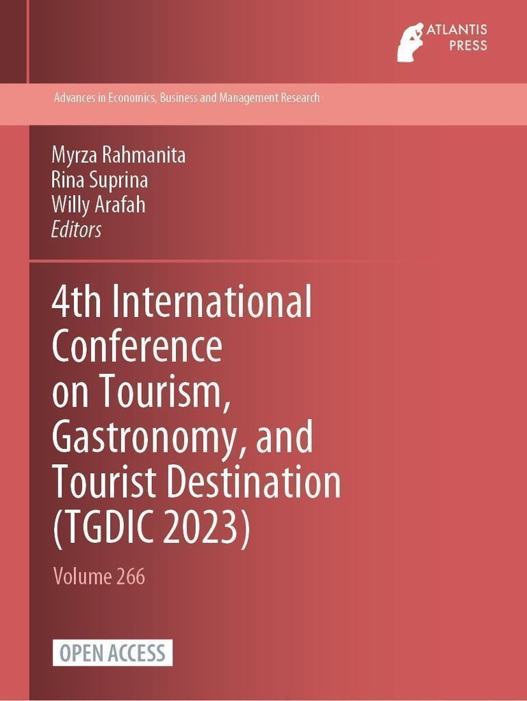 Cover image for 4th International Conference on Tourism, Gastronomy, and Tourist Destination (TGDIC 2023)