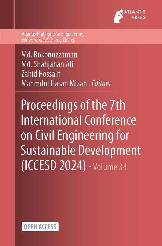 Cover image for Proceedings of the 7th International Conference on Civil Engineering for Sustainable Development (ICCESD 2024)