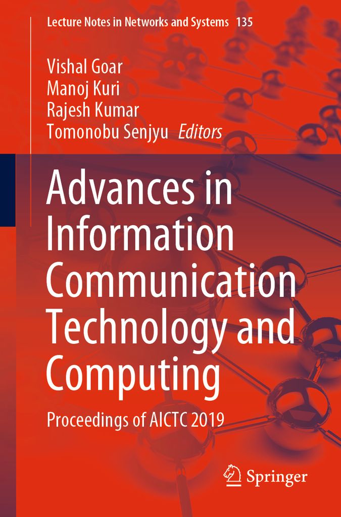 Cover image for Advances in Information Communication Technology and Computing
