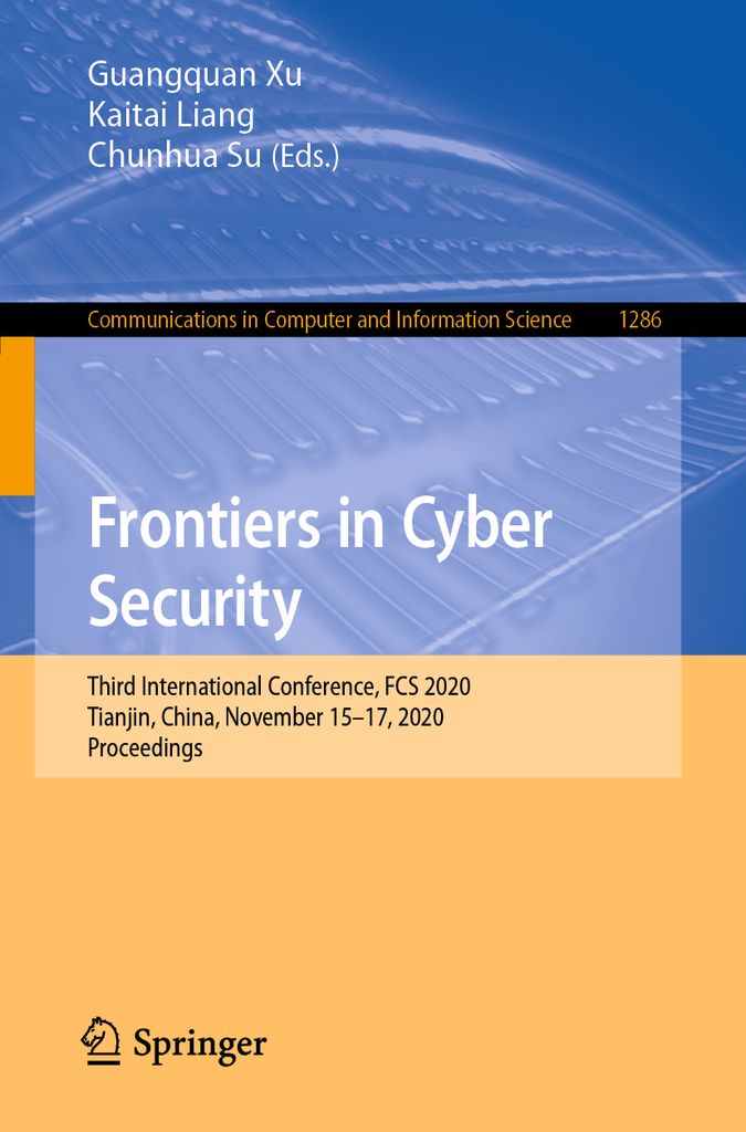 Cover image for Frontiers in Cyber Security