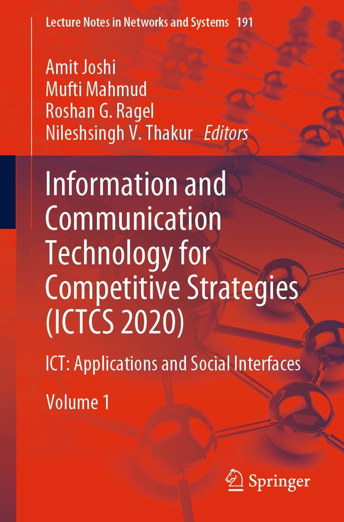 Cover image for Information and Communication Technology for Competitive Strategies (ICTCS 2020)